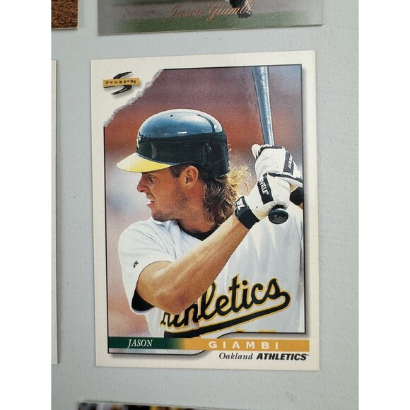 Oakland A’s 12 Card Lot NM Eckersley x3 Giambi x5 Henderson Chapman Gossett - Picture 6 of 13